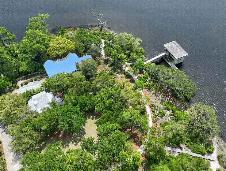 The point and a community boathouse