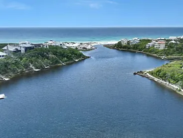 The outfall to the Gulf